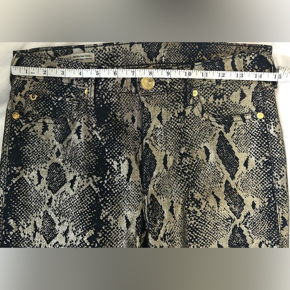 True Religion Halle Mid Rise Python Super Skinny stretchable Pants Women’s sz 28 - Picture 10 of 11
